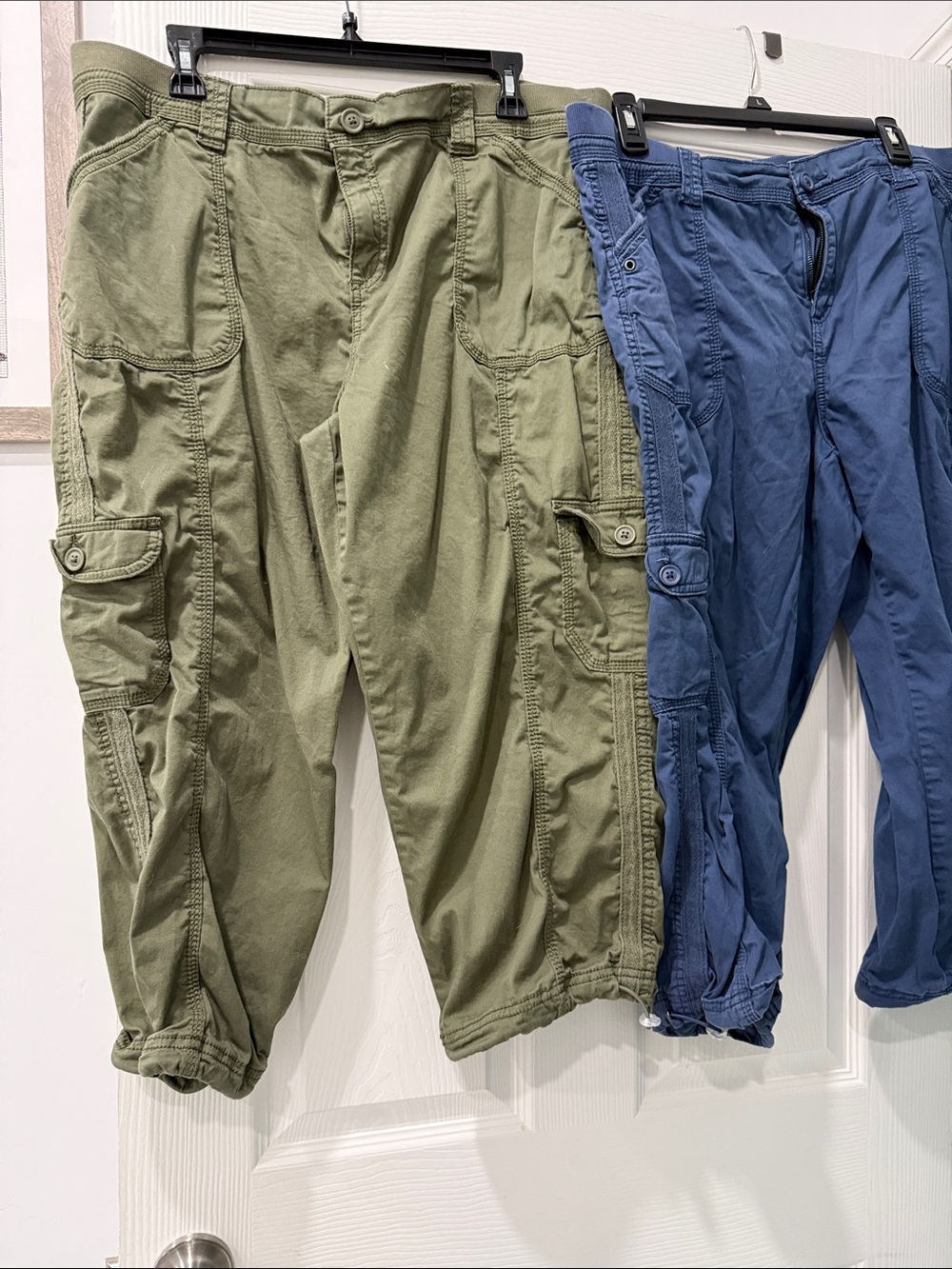 Women  Olive Cargo Pants - Casual Utility Style
